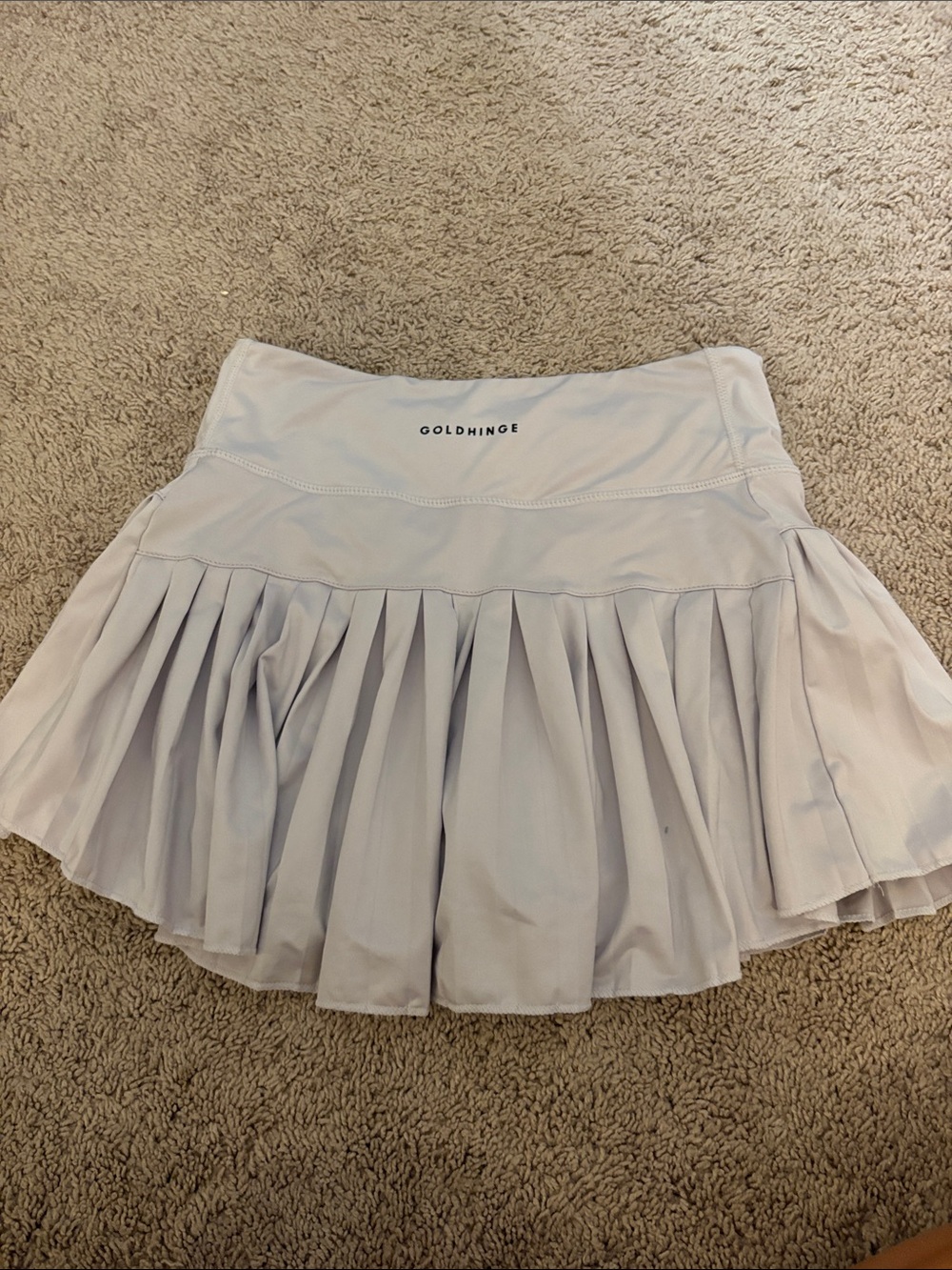 GOLDHINCE Pleated Athletic Skirt in Light Lavender